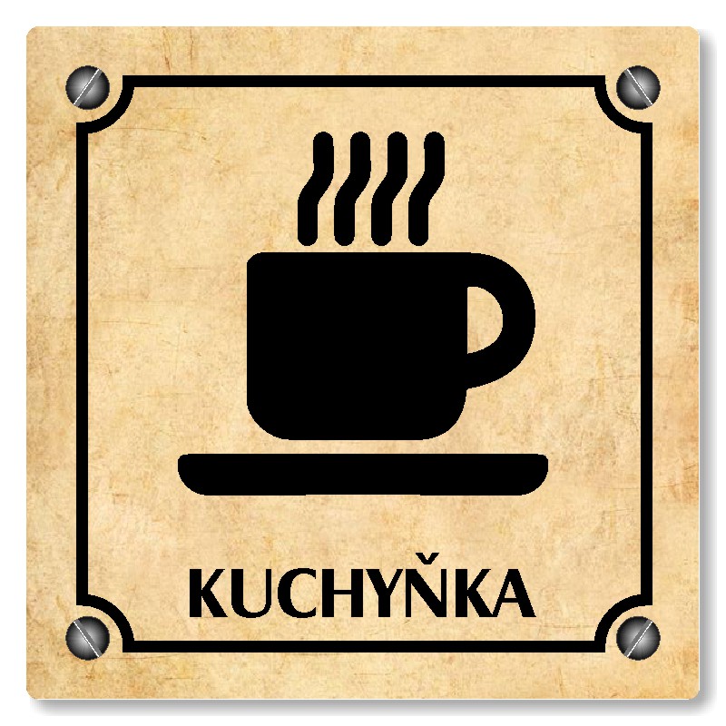 Kuchyňka, 100x100mm, pergamen, Kansas
